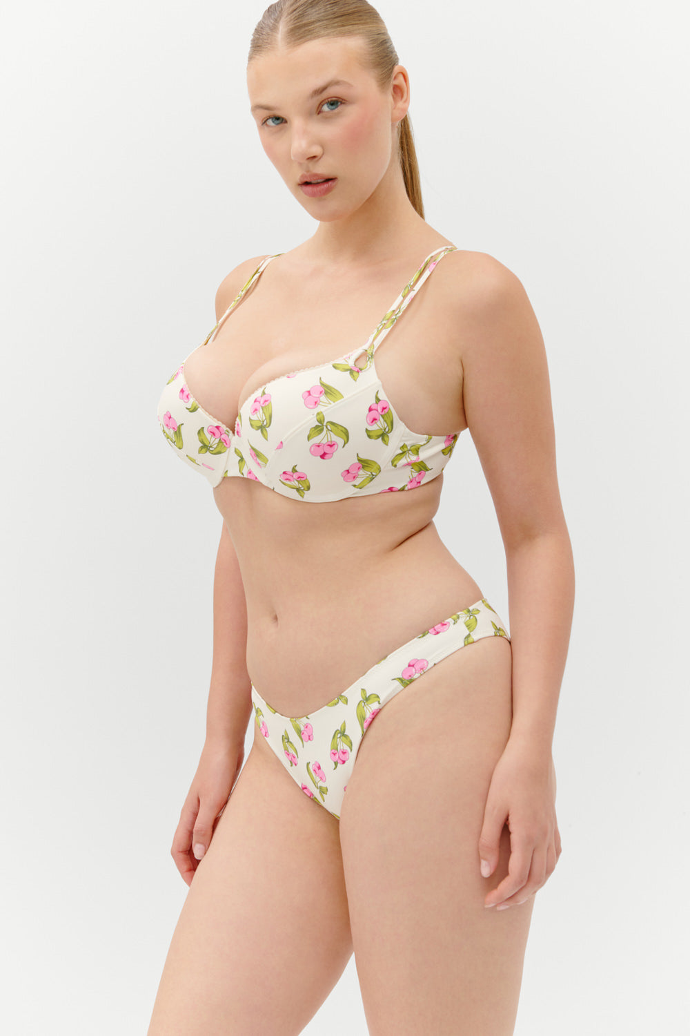 Frankies Bikinis collections|swimwear Dove Bikini Bottom - Cherry Picked
