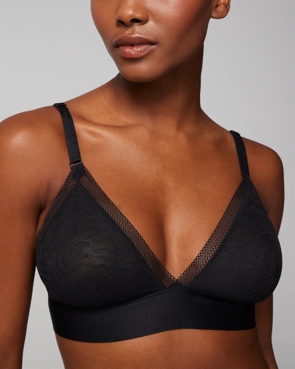 Soma Triangle Bralette with Lace
