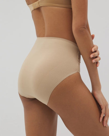 Soma Vanishing Edge Microfiber Modern Brief Panty with Lace