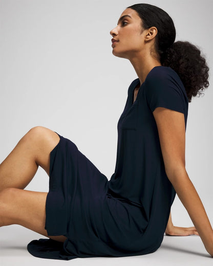 Soma Short Sleeve Long Sleepshirt