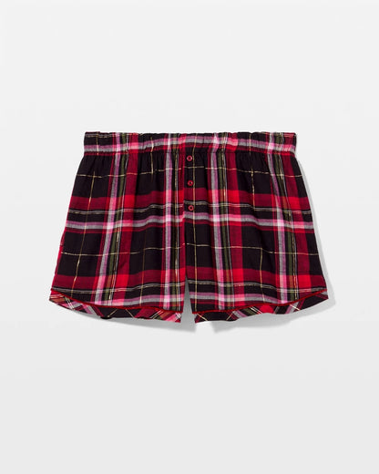 Soma Velvet Piped Boxer Pajama Short