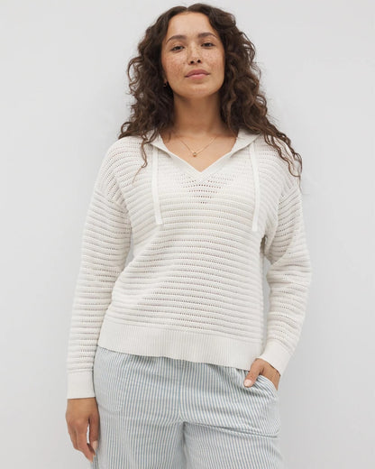 Soma Cotton Open Stitch Hoodie