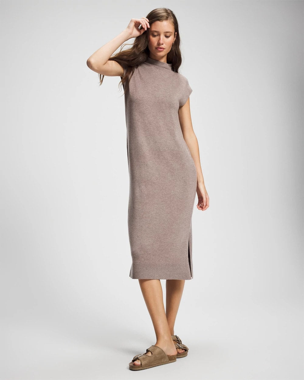 Soma Premier Knit Sweater Funnel Neck Midi Dress