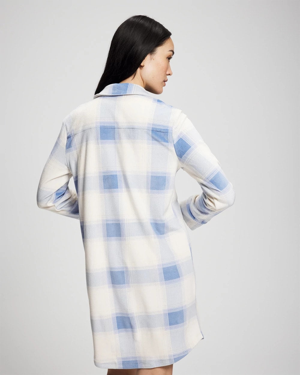 Soma Long-Sleeve Notch Collar Sleepshirt