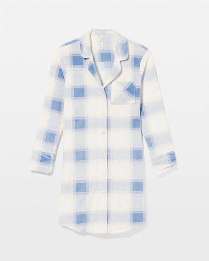 Soma Long-Sleeve Notch Collar Sleepshirt