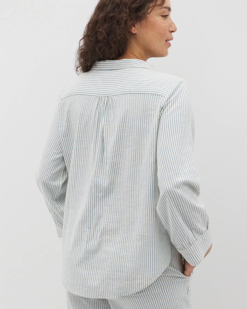 Soma Beach Cotton Long Sleeve Button-Up