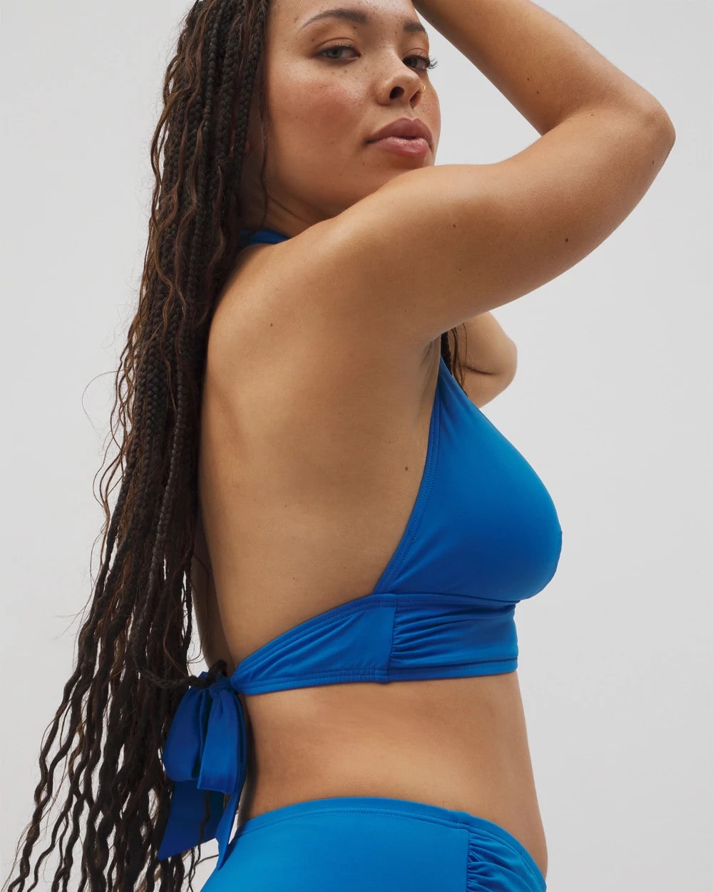 Soma Shirred Halterkini Top