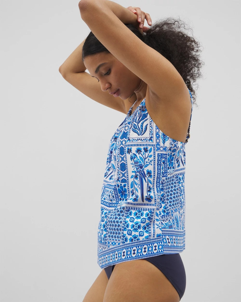 Soma Beyond Control Sea Life High-Neck Tankini Top