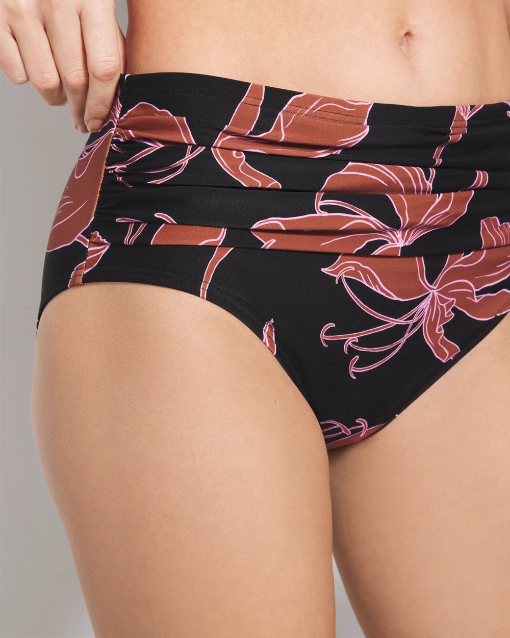 Soma Ruched High-Waist Bikini Bottom