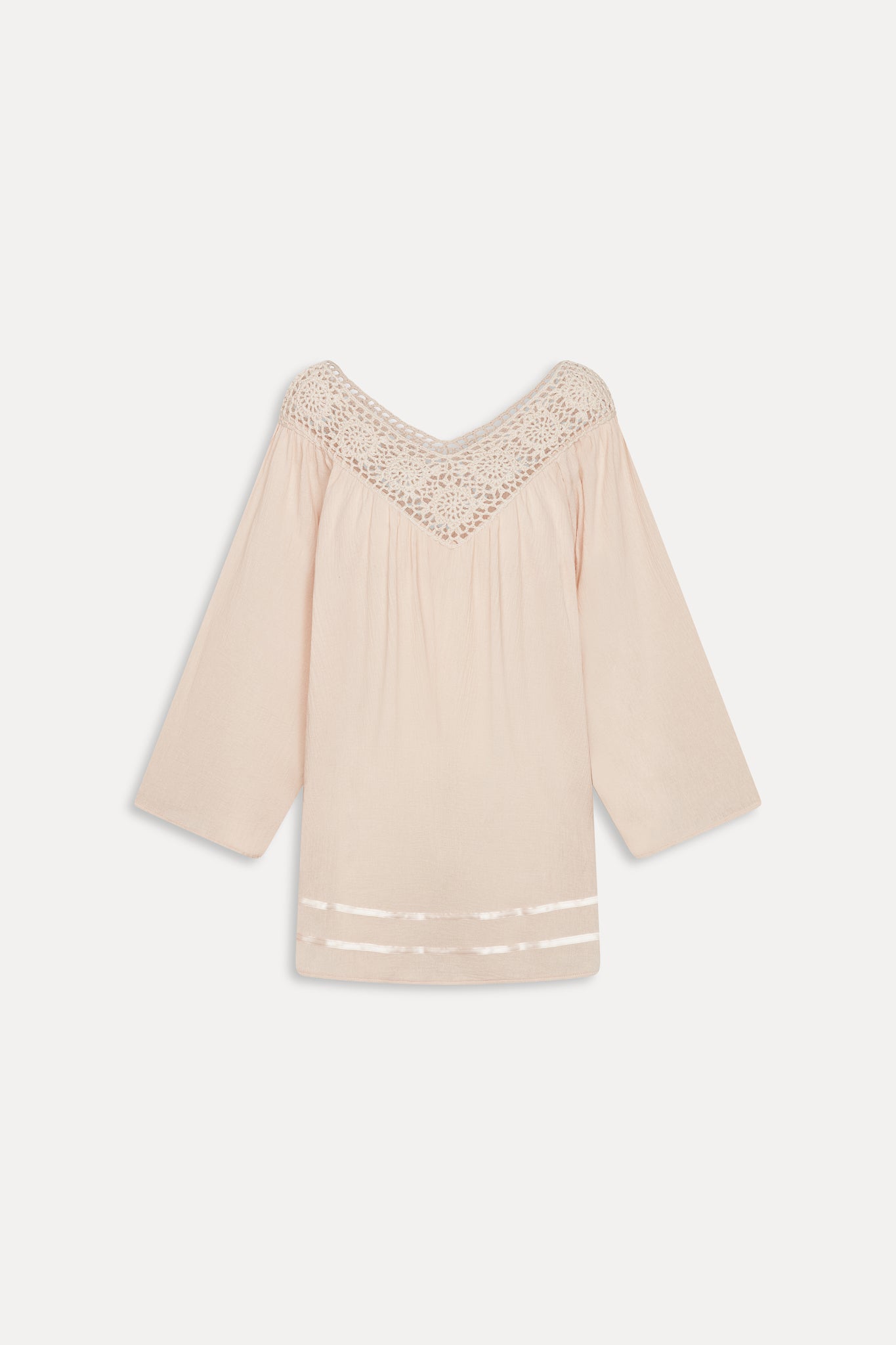 Frankies Bikinis new|clothing Riviera Cotton Mini Dress - Peach