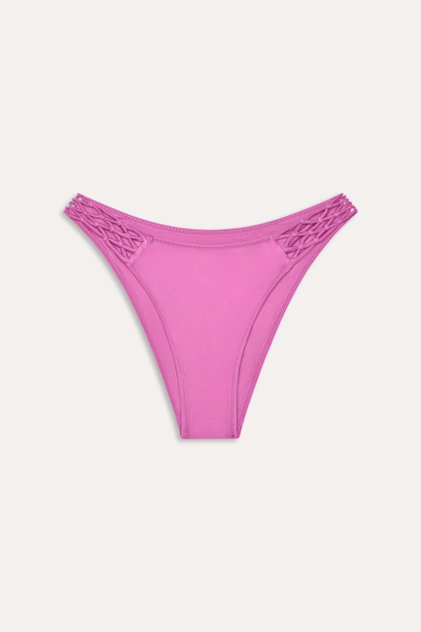Frankies Bikinis new|swimwear Dove Satin Bikini Bottom - Capri Pink