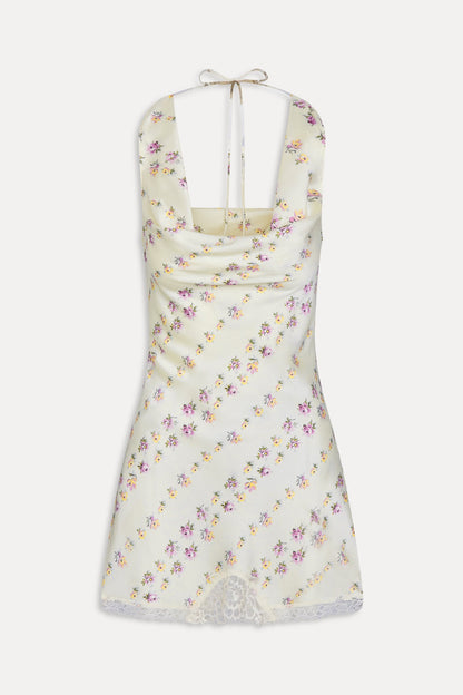 Frankies Bikinis new|clothing Chloe Silk Mini Dress - Chateau Floral