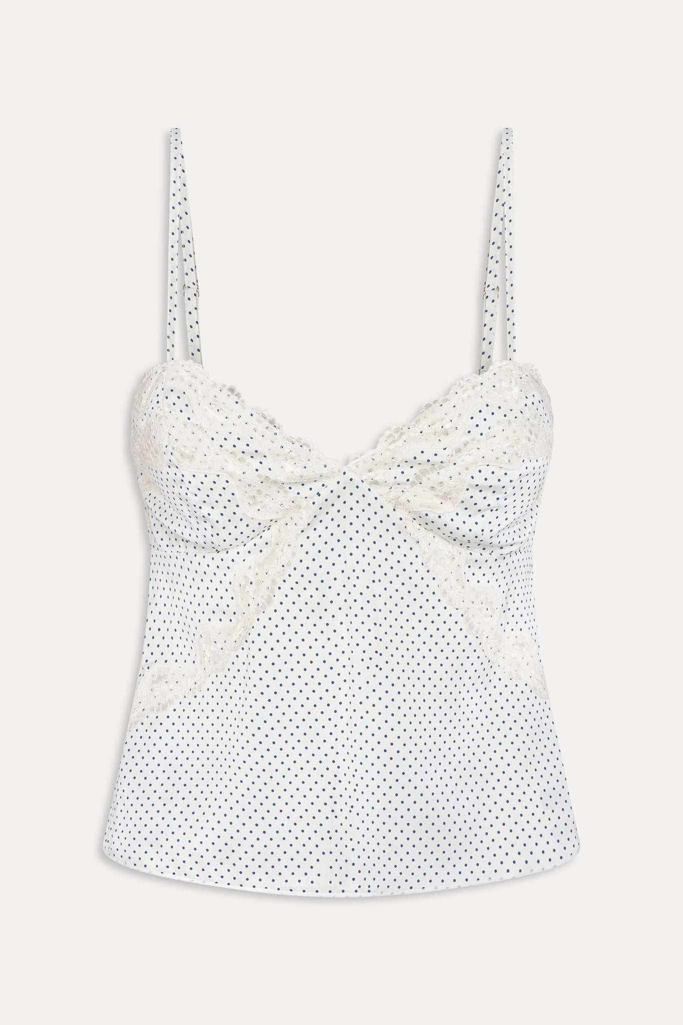 Frankies Bikinis new|clothing Laura Silk Camisole - French Pearl