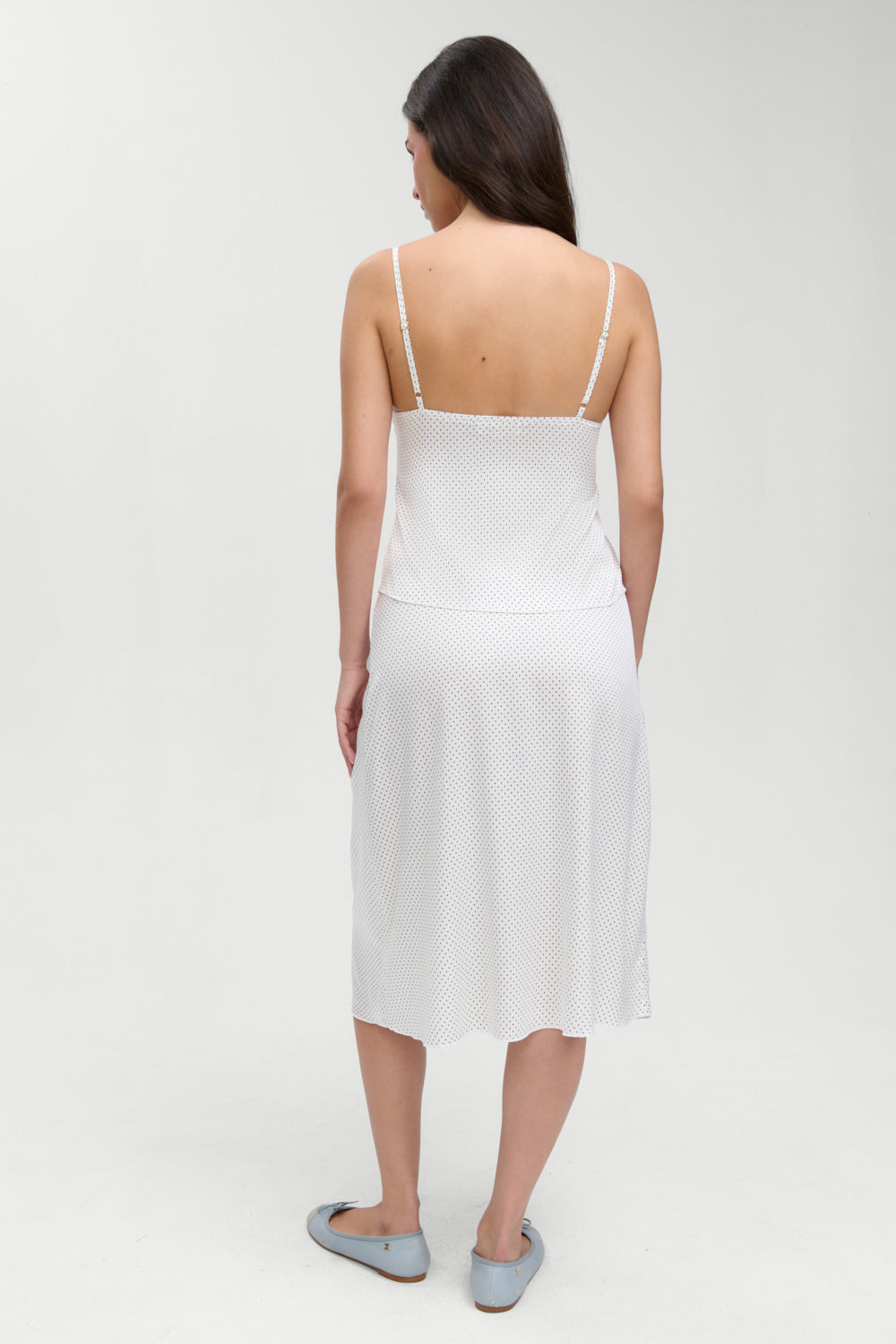 Frankies Bikinis new|clothing Laura Silk Camisole - French Pearl