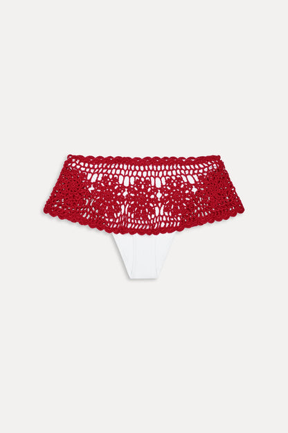 Frankies Bikinis new|swimwear Shelly Crochet Swim Skirt - Havana Crochet