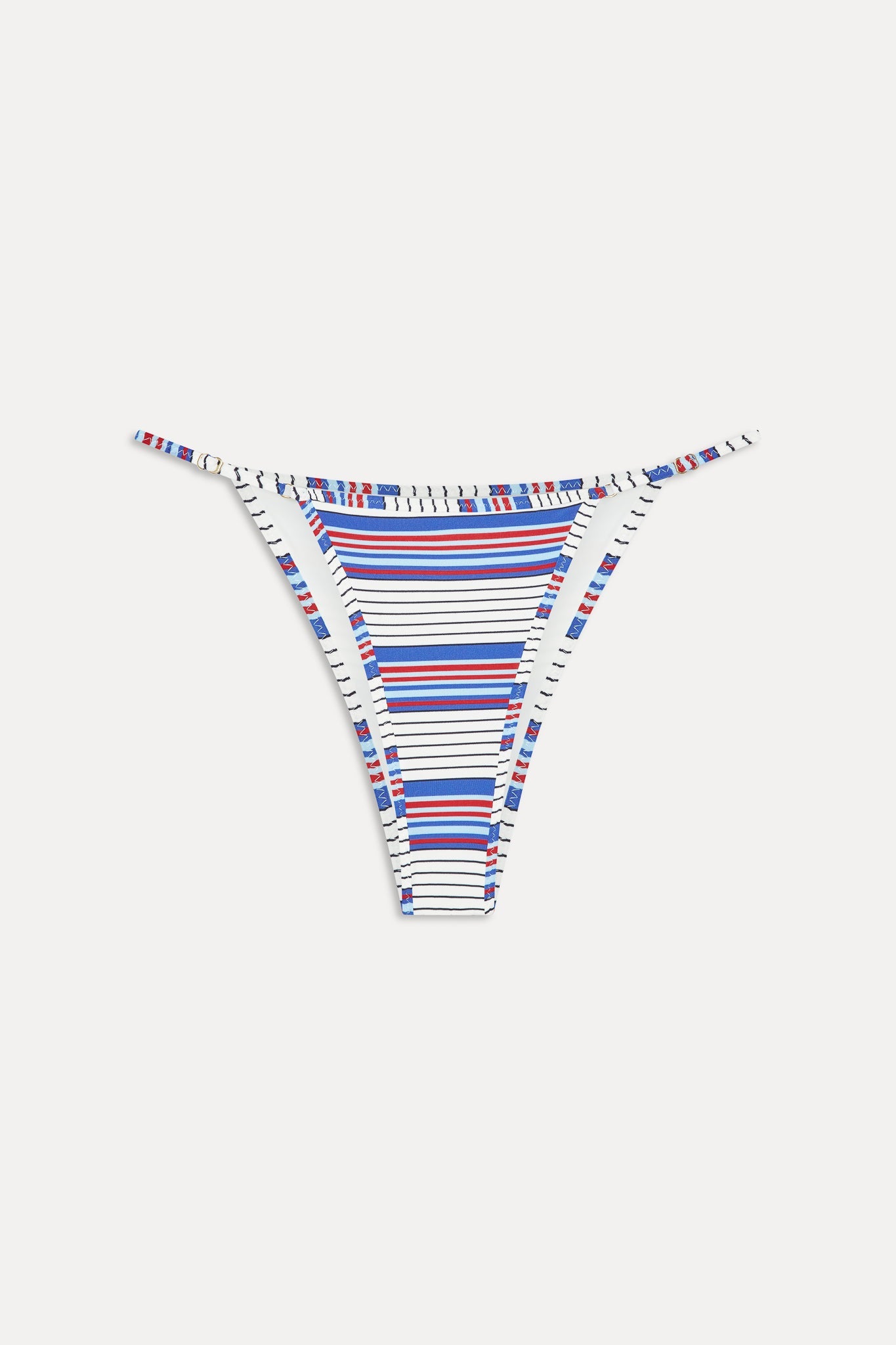 Frankies Bikinis new|swimwear Luna Striped Bikini Bottom - St. Tropez Stripe