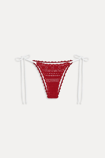 Frankies Bikinis new|swimwear Mackenzie Cheeky Crochet Bikini Bottom - Havana Crochet
