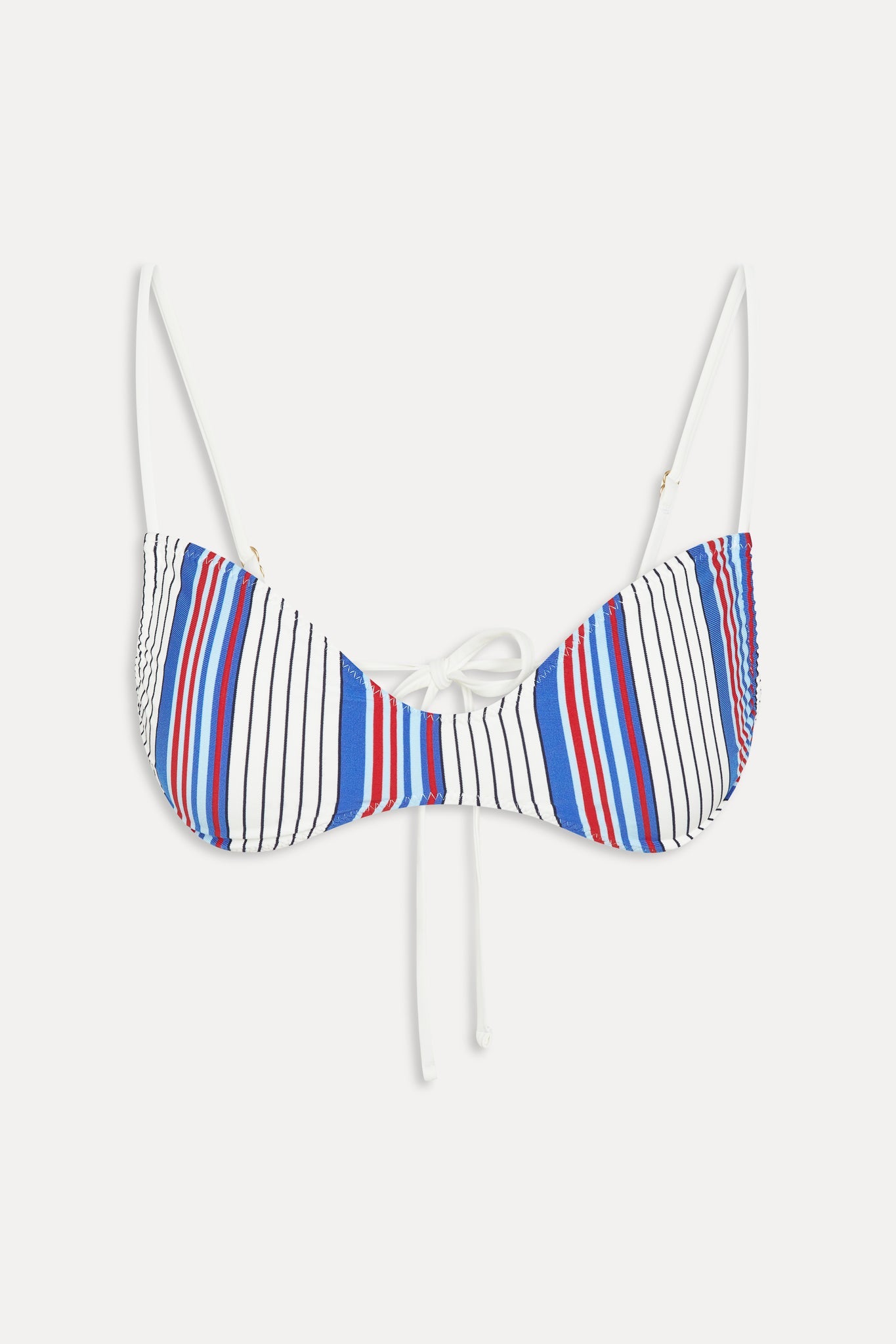 Frankies Bikinis new|swimwear Magnolia Striped Bikini Top - St. Tropez Stripe