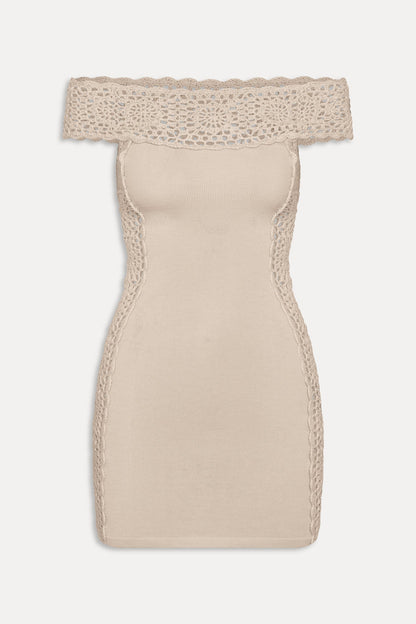 Frankies Bikinis new|clothing Fleur Crochet Knit Mini Dress - Summer Crochet
