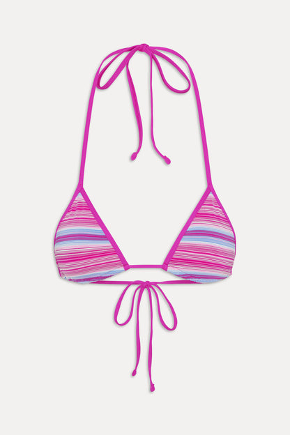 Frankies Bikinis new|swimwear|collections Nick Triangle Halter Bikini Top - Confetti Cake
