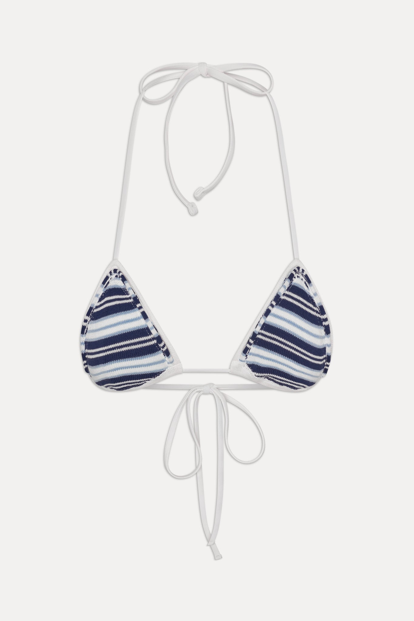 Frankies Bikinis new|swimwear|collections x JENNIE Nick Knit Bikini Top - Arctic Stripe