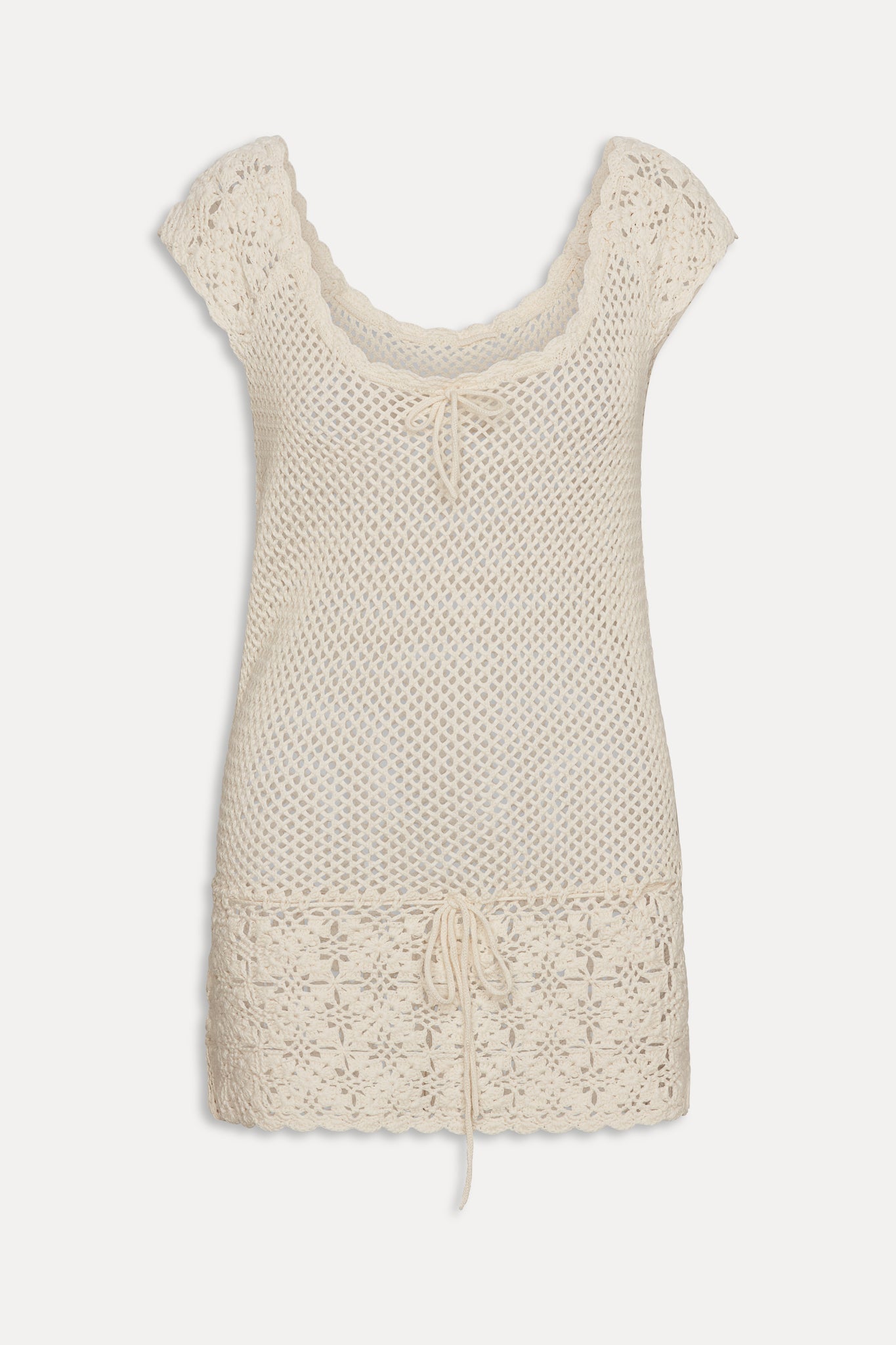 Frankies Bikinis new|clothing|collections Moss Crochet Mini Dress - Sand Dollar