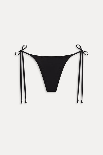 Frankies Bikinis new|swimwear|collections Mackenzie Cheeky String Bikini Bottom - Black