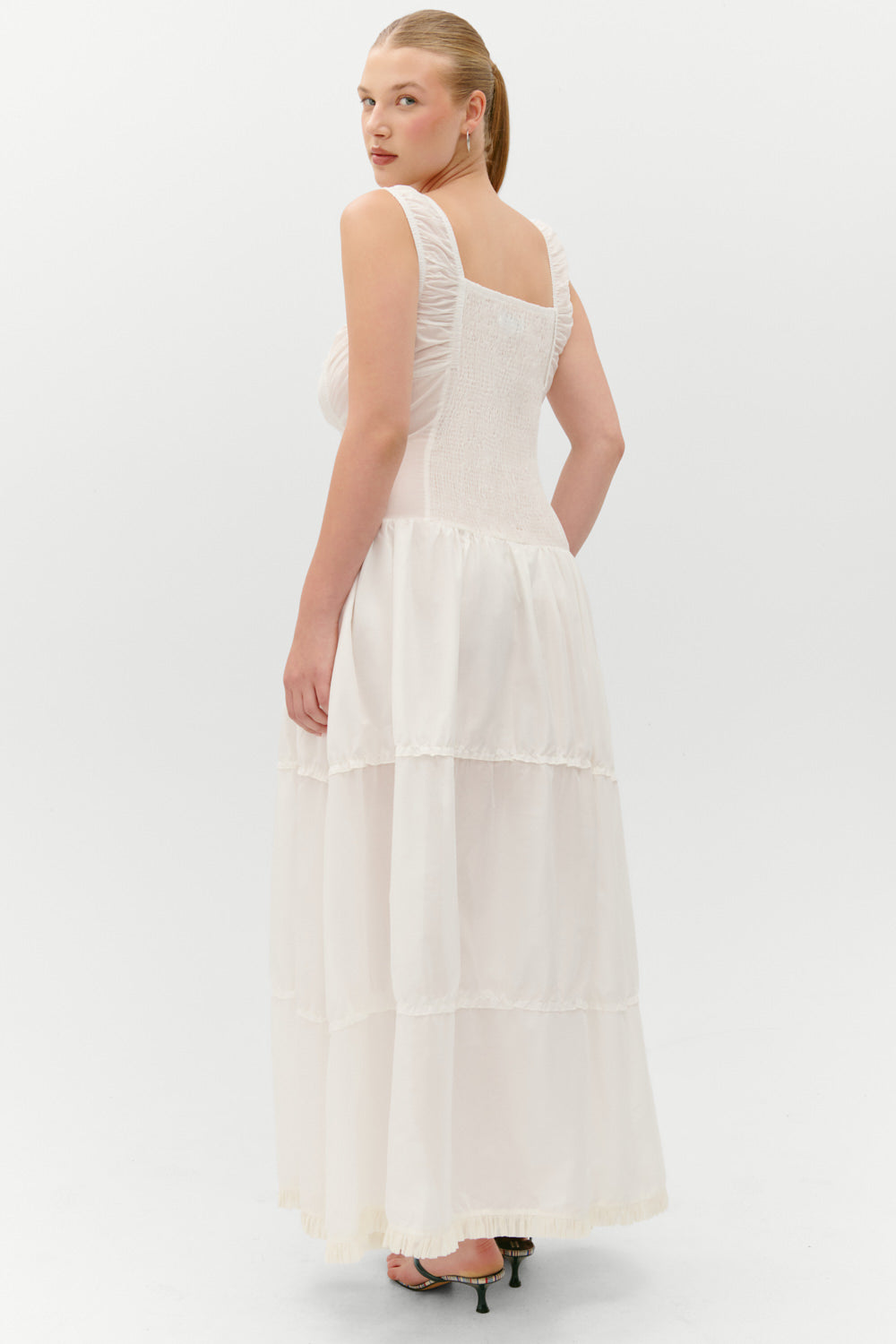 Frankies Bikinis new|clothing Christabelle Ruffle Maxi Dress - Sunrose