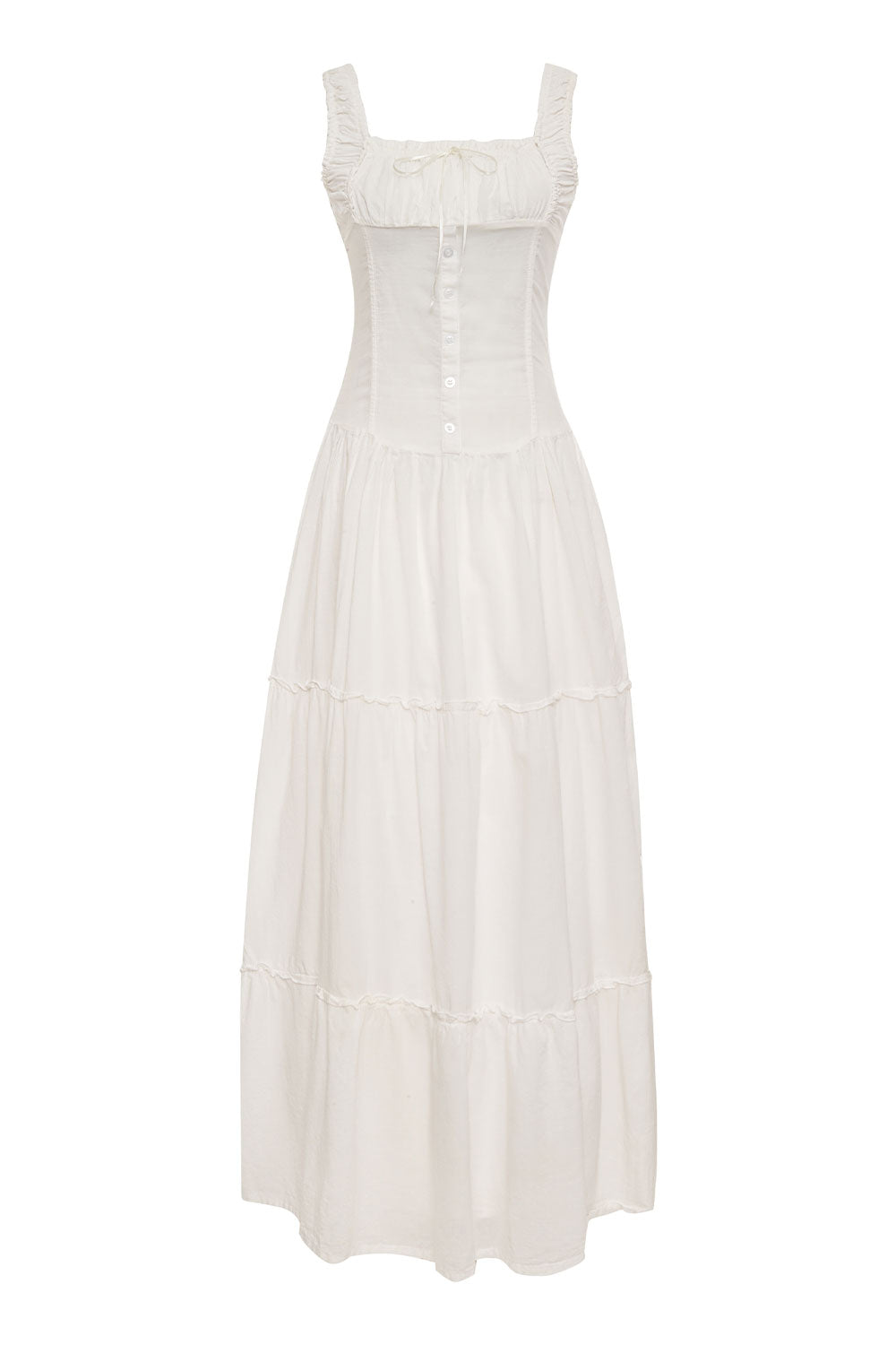 Frankies Bikinis new|clothing Christabelle Ruffle Maxi Dress - Sunrose
