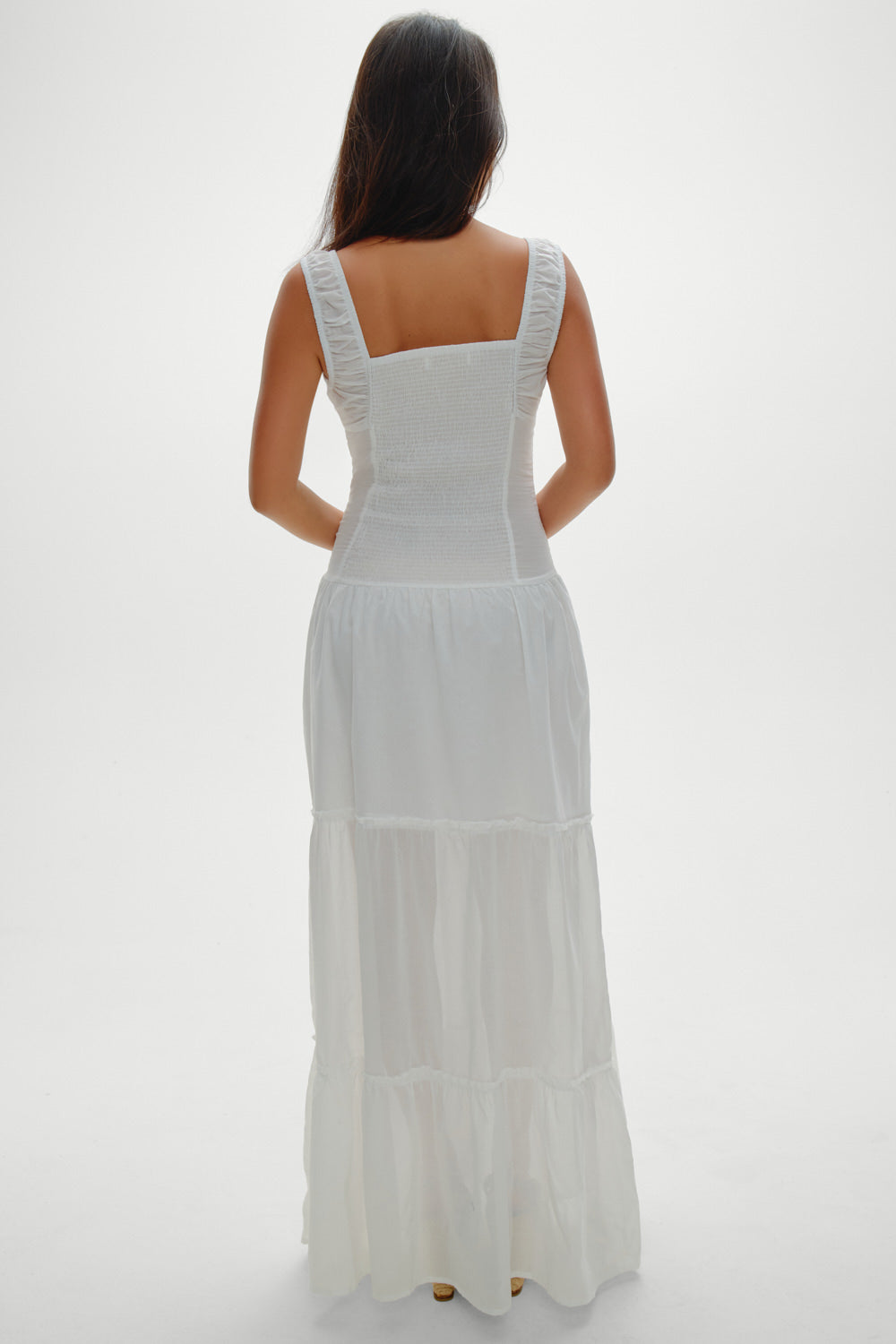 Frankies Bikinis new|clothing Christabelle Ruffle Maxi Dress - Sunrose
