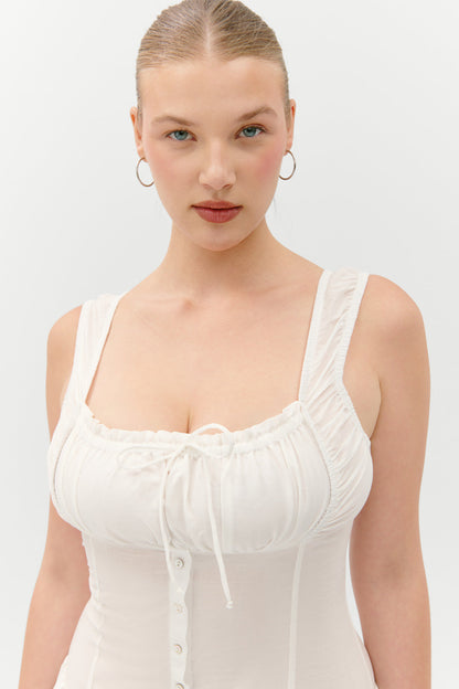 Frankies Bikinis new|clothing Christabelle Ruffle Maxi Dress - Sunrose