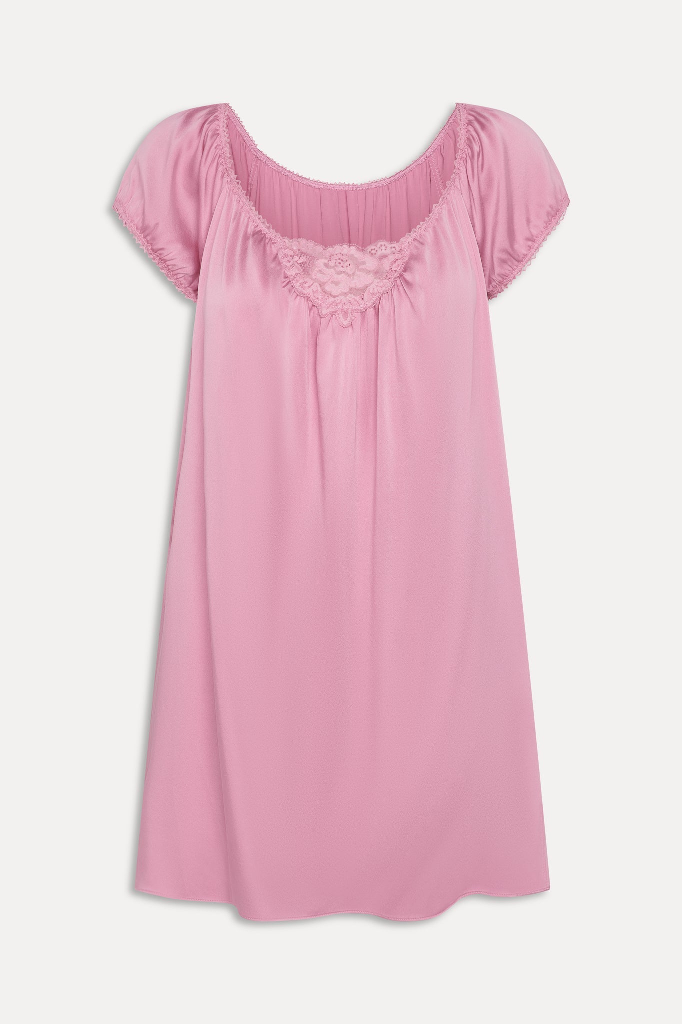 Frankies Bikinis new|clothing|collections Bo Silk Babydoll Dress - Sunset Pink
