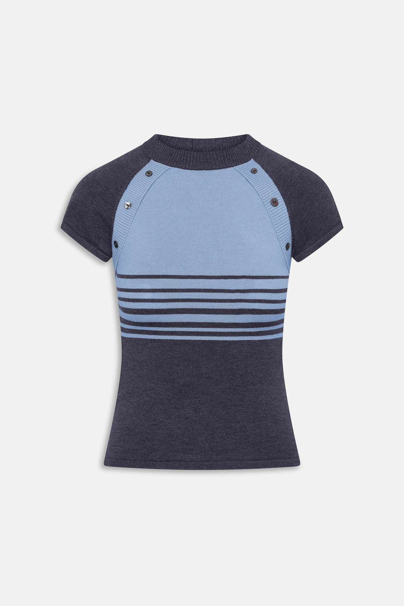 Frankies Bikinis new|clothing|collections Shore Knit Shirt - Stone Stripe