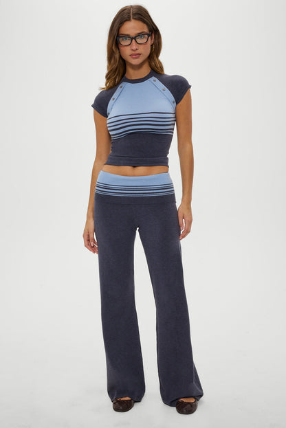 Frankies Bikinis new|clothing|collections Shore Knit Shirt - Stone Stripe