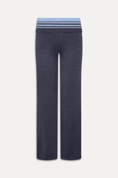 Frankies Bikinis new|clothing|collections Shore Low Rise Knit Pants - Stone Stripe