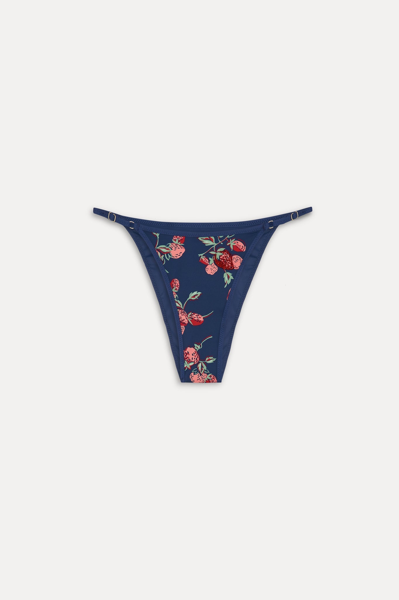 Frankies Bikinis new|swimwear|collections Luna Beaded Bikini Bottom - Strawberry Patch