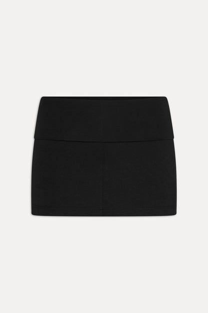 Frankies Bikinis new|clothing|collections x JENNIE Chantal Foldover Mini Skort - Black