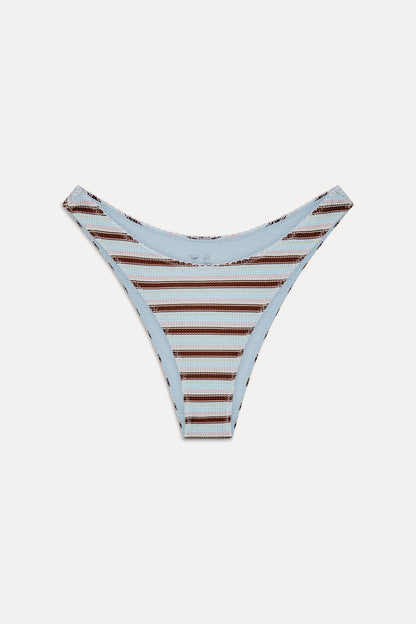 Frankies Bikinis new|collections|swimwear Dove Striped Bikini Bottom - Verona Stripe