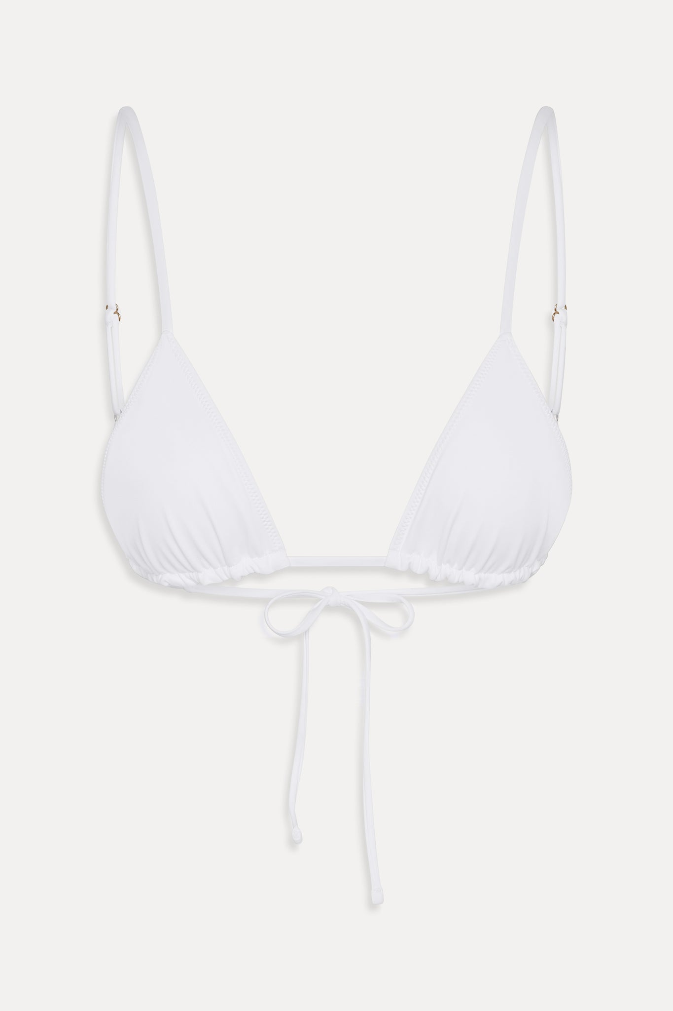 Frankies Bikinis new|swimwear|collections Elena Micro Triangle Bikini Top - Optic White