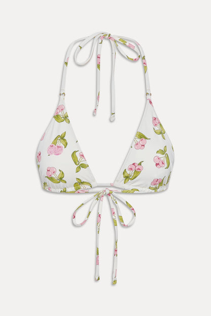 Frankies Bikinis new|swimwear|collections Grace Beaded Triangle Bikini Top - Cherry Picked