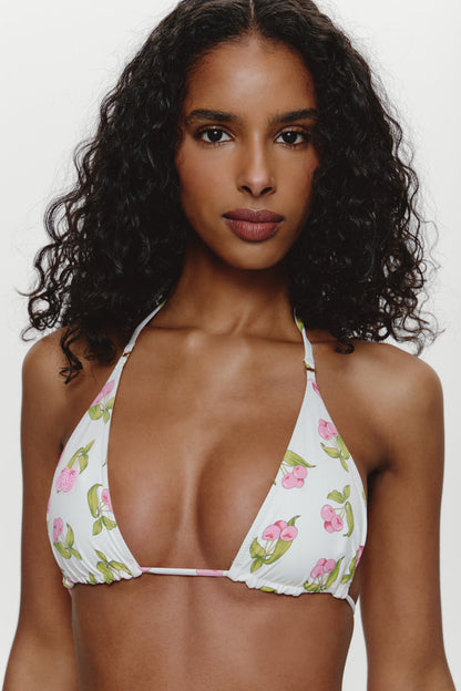 Frankies Bikinis new|swimwear|collections Grace Beaded Triangle Bikini Top - Cherry Picked