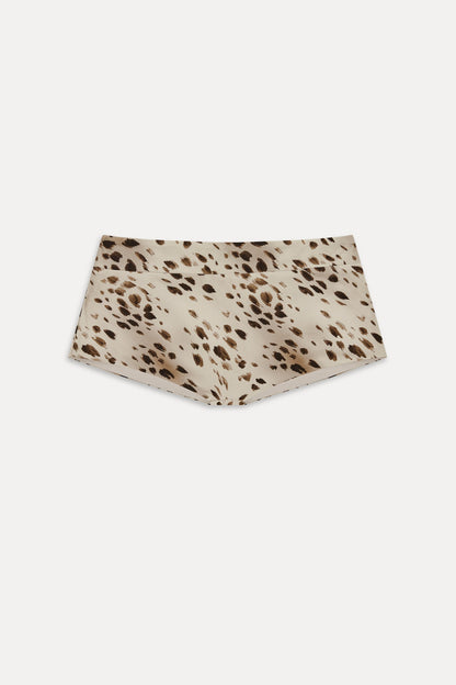 Frankies Bikinis new|swimwear|collections x JENNIE Mina Satin Swim Shorts - Marrakesh