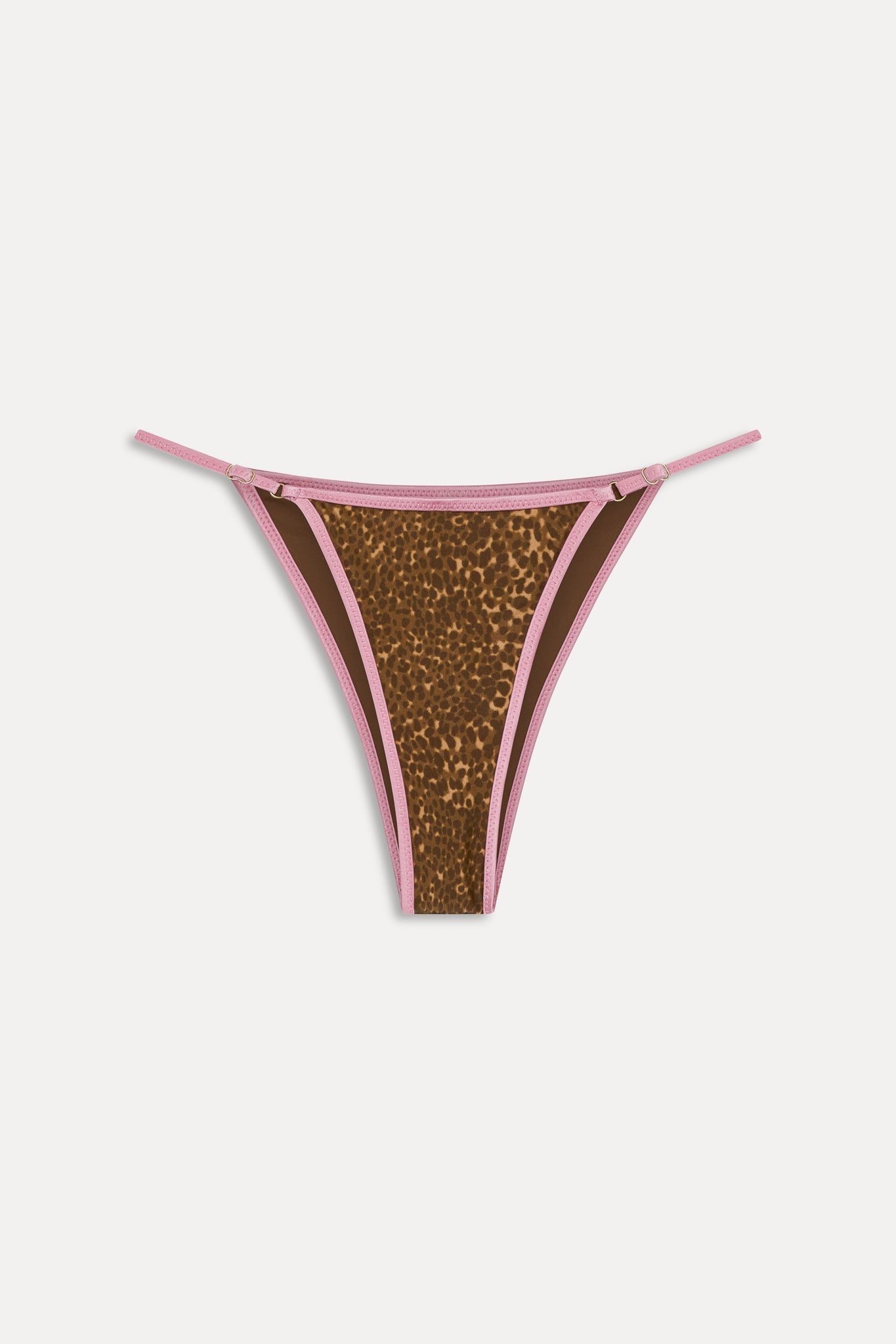 Frankies Bikinis new|swimwear|collections Luna Satin Bikini Bottom - Vintage Cheetah