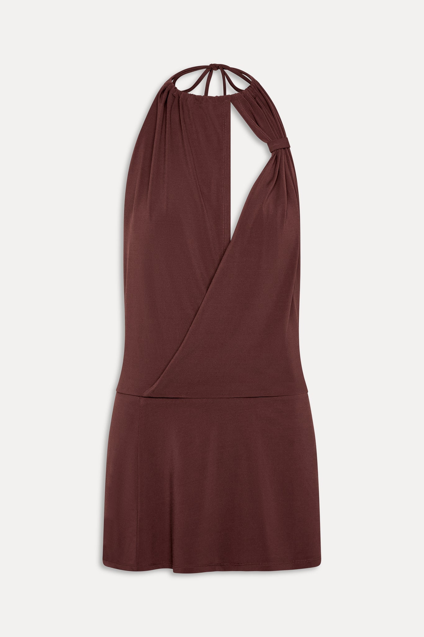 Frankies Bikinis new|clothing|collections Cindy Wrap Mini Dress - Driftwood