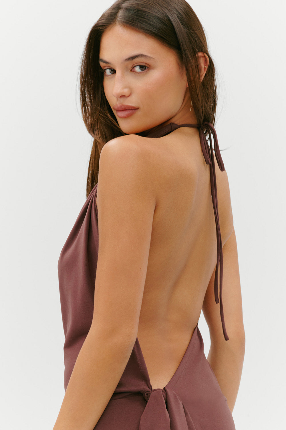 Frankies Bikinis new|clothing|collections Cindy Wrap Mini Dress - Driftwood
