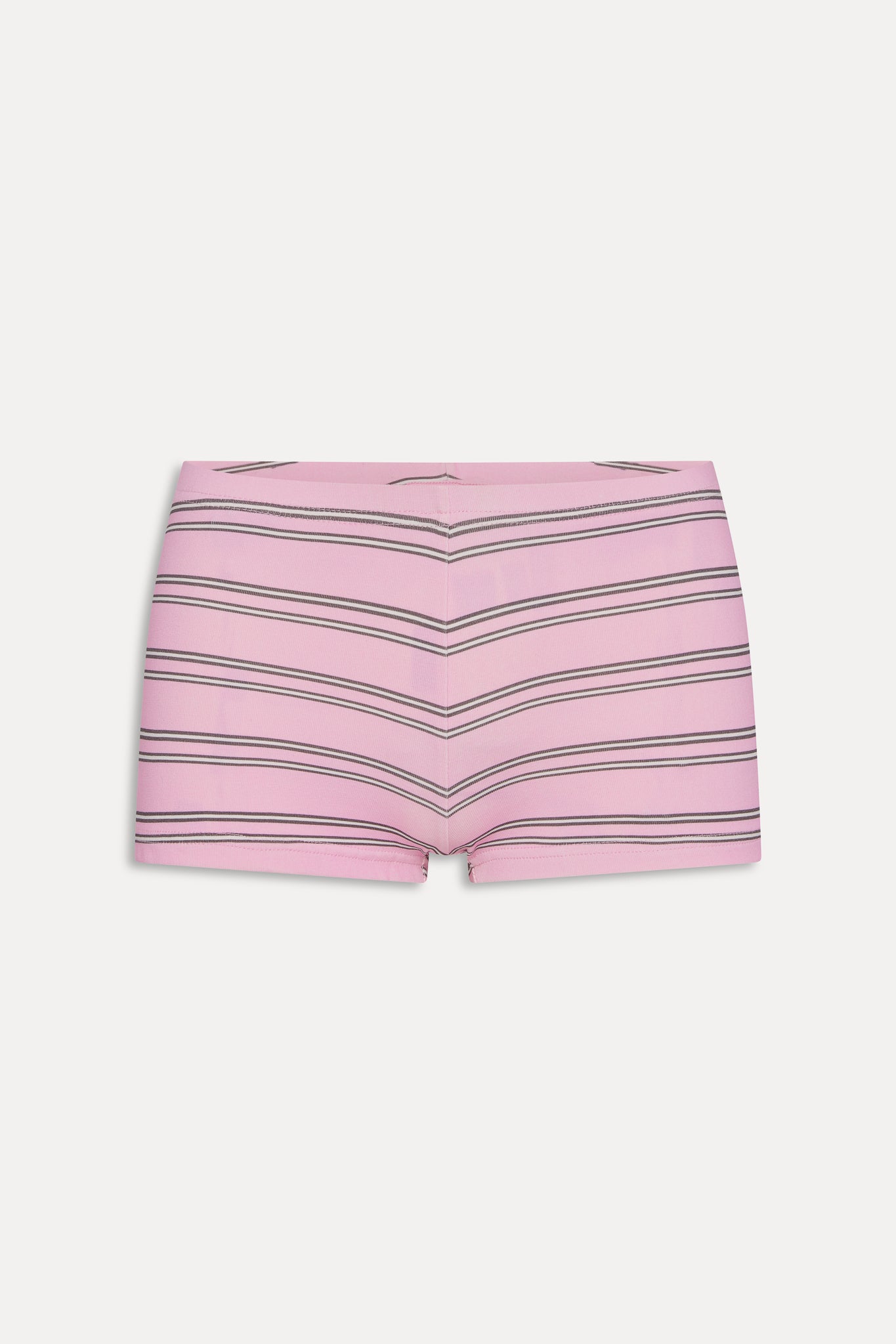 Frankies Bikinis new|clothing|collections Paulina Cotton Booty Shorts - Pink Stripe