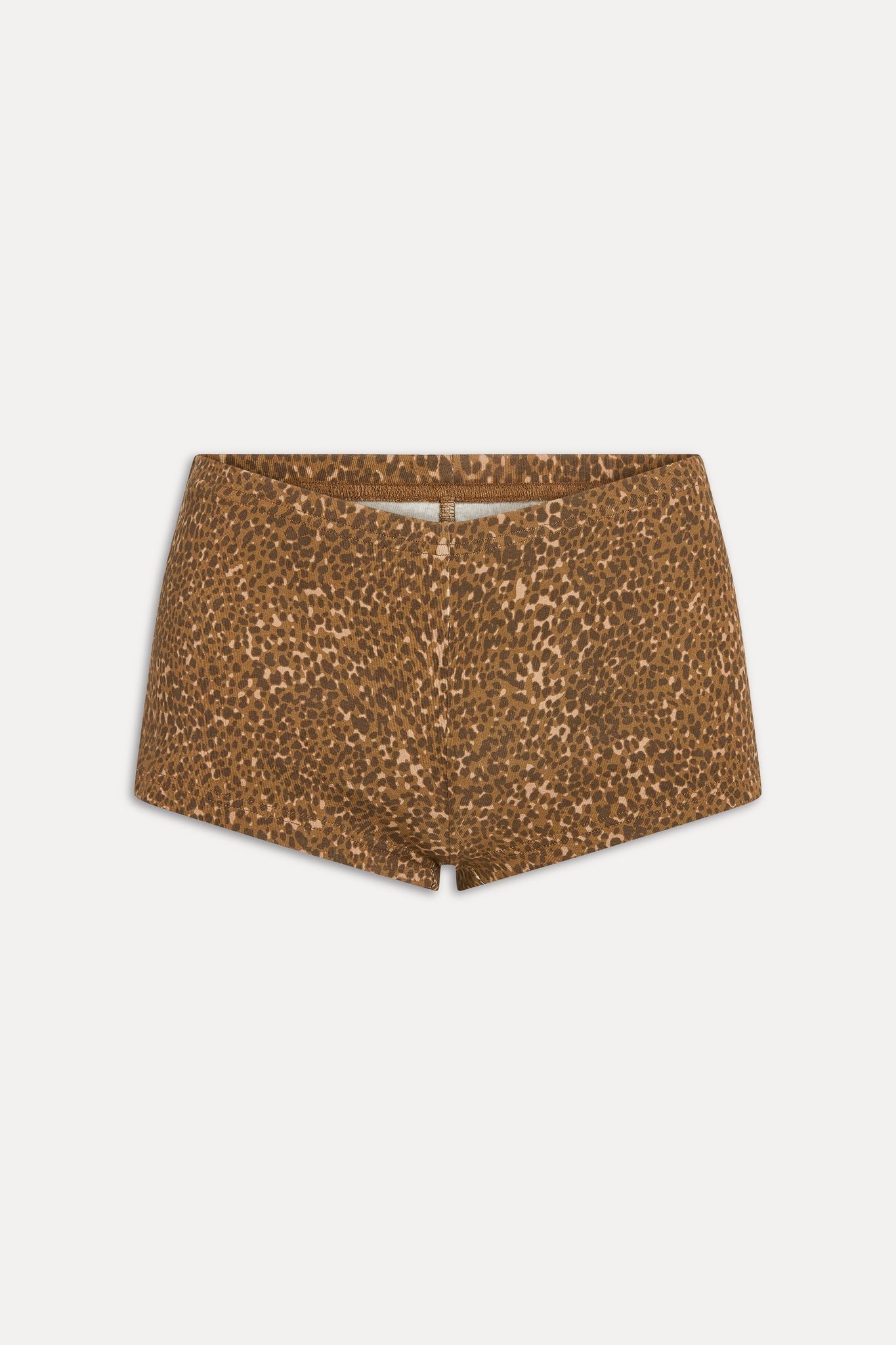 Frankies Bikinis new|clothing|collections Paulina Cotton Booty Shorts - Vintage Cheetah