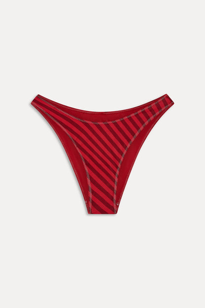 Frankies Bikinis new|swimwear|collections x JENNIE Dove Satin Bikini Bottom - Spring Stripe