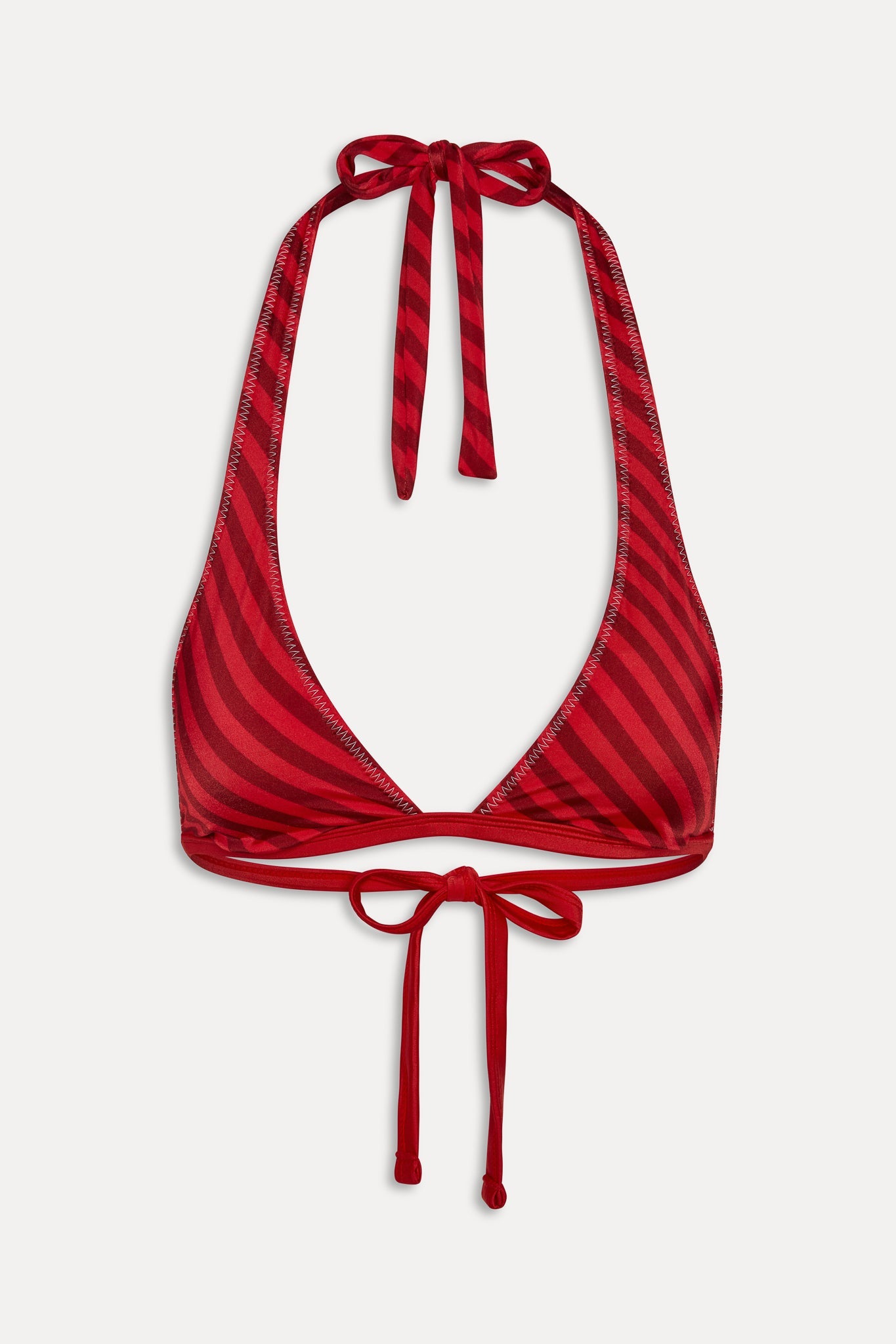 Frankies Bikinis new|swimwear|collections x JENNIE Frank Satin Bikini Top - Spring Stripe