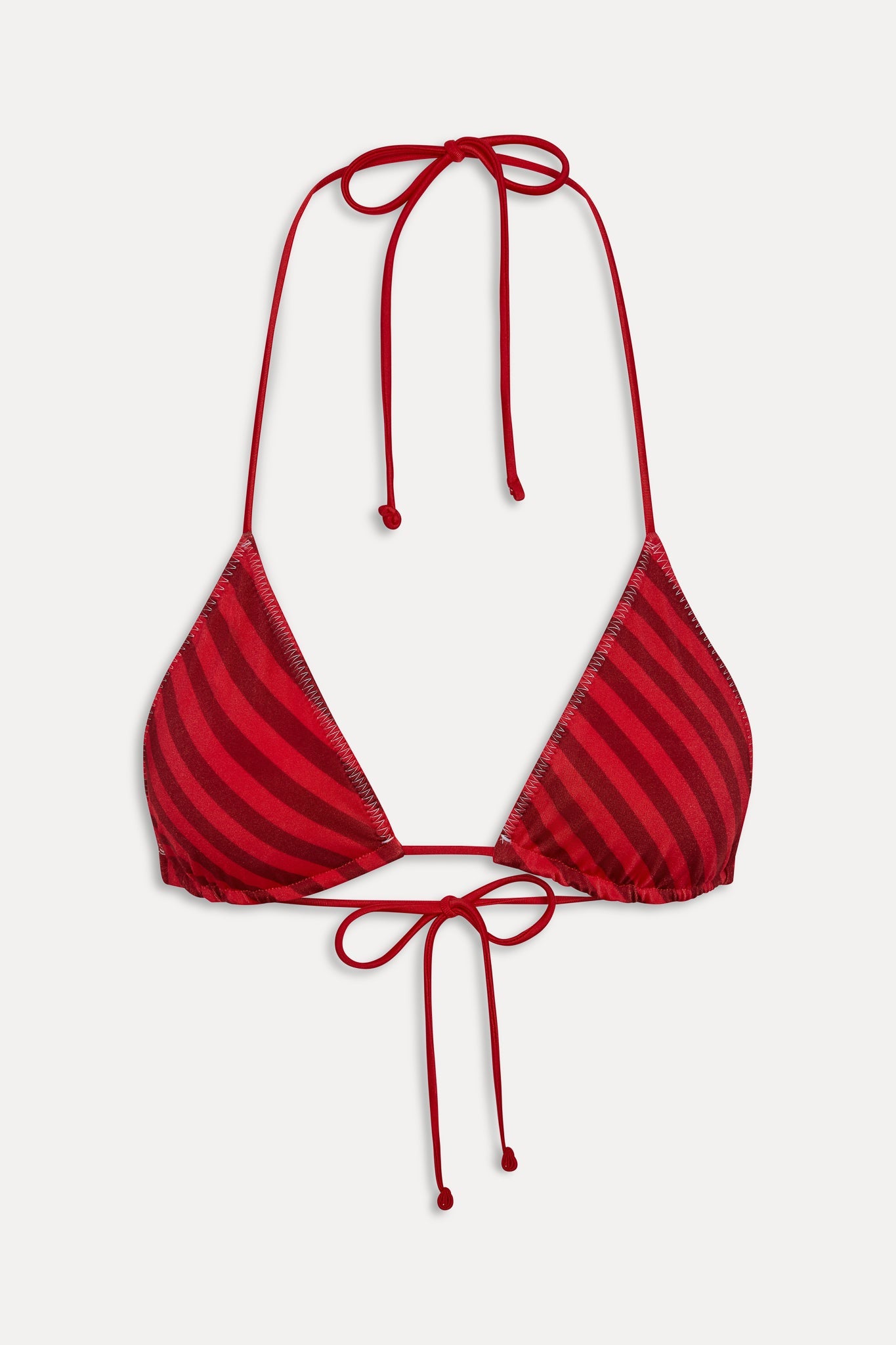 Frankies Bikinis new|swimwear|collections x JENNIE Nick Satin Bikini Top - Spring Stripe